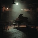 a mysterious piano piece enveloped in eerie lounge ambiance