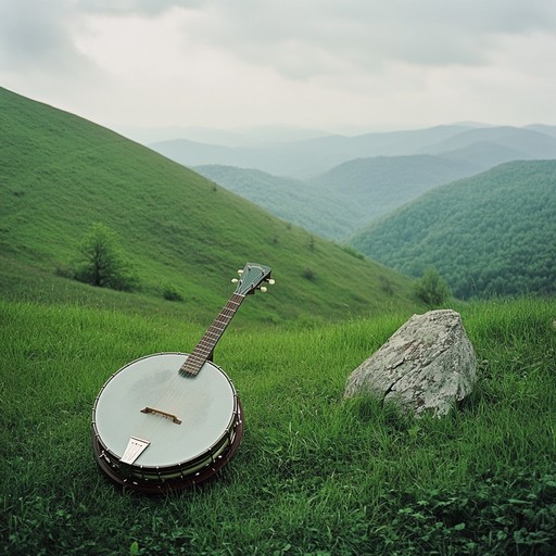 This instrumental bluegrass track takes listeners on an epic journey through towering mountain peaks and vast landscapes. The soaring melodies and powerful strumming of the banjo bring a sense of adventure, while the harmonizing fiddle adds an element of nostalgia and awe. Prepare to be transported to a world where the beauty of nature is captured in every note.