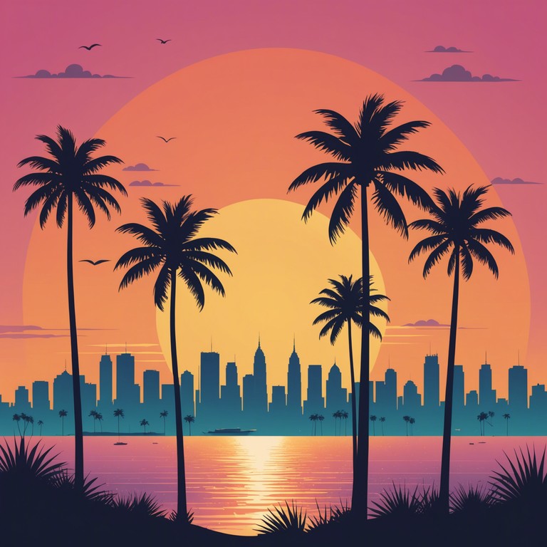 A track that infuses the pulsating rhythms of urban life with the laid back vibes of tropical music, creating a sound that's perfect for summer city evenings. Steel drums lead the melody, supported by a groovy bass line and scattered electronic effects to evoke the feeling of a sunset party in a bustling metropolis.