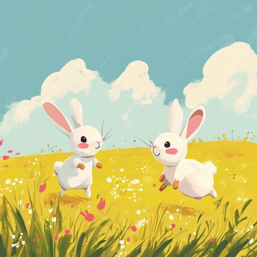 An energetic and playful tune ideal for children's nursery rhymes. This melody is full of high spirited, bouncy notes creating an atmosphere of joy and excitement. It inspires kids to hop along with the beat, ensuring endless fun and smiles.