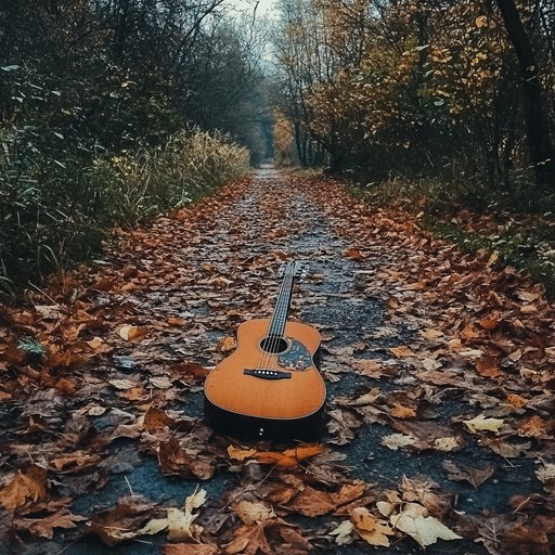 A reflective and bittersweet instrumental piece that combines rhythmic stomps with the evocative feeling of autumn, creating a soundscape that feels both warm and melancholic, reminiscent of walking through falling leaves.