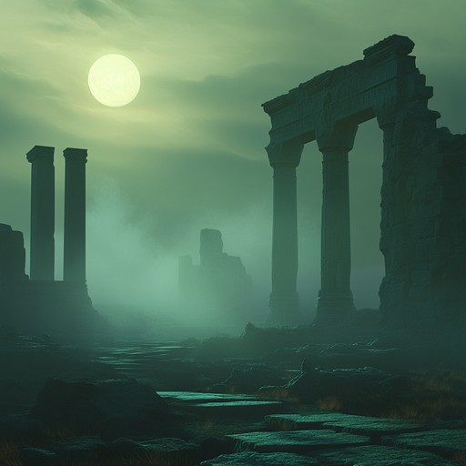 A haunting journey through ancient ruins, shrouded in mist and echoing forgotten chants, invoking the weight of untold histories. Perfect for meditative and reflective moments.