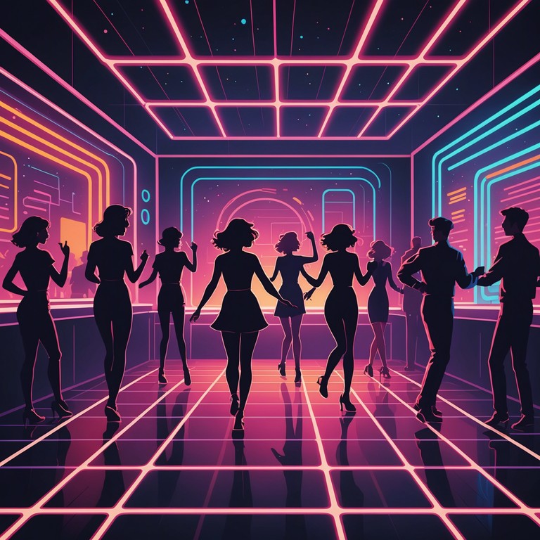 A high energy house track filled with pulsating beats and a vibrant bassline that captures the euphoria and excitement of summer nights spent dancing under neon lights. The musical arrangement evokes the feeling of a bustling dancefloor, creating a space where the listener can lose themselves in the rhythm.