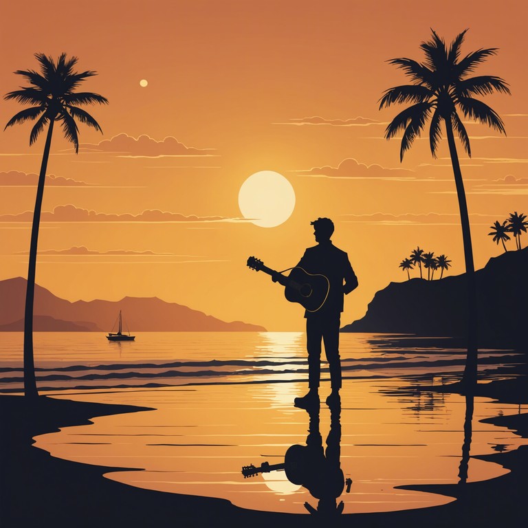 Craft an instrumental track that embodies a serene evening with smooth latin jazz rhythms perfect for unwinding. The music should flow like a gentle samba, featuring soothing melodic structures that invoke a sense of peace and relaxation.