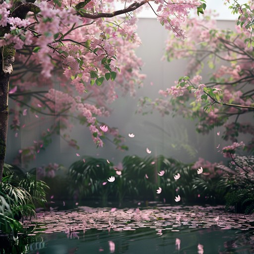 A serene instrumental that captures the delicate beauty of cherry blossoms drifting through the air. Gentle melodies intertwine with soft, rhythmic beats to evoke a sense of longing and nostalgia, while a hopeful undertone threads through the music, reminding listeners of the renewals that follow bittersweet memories.