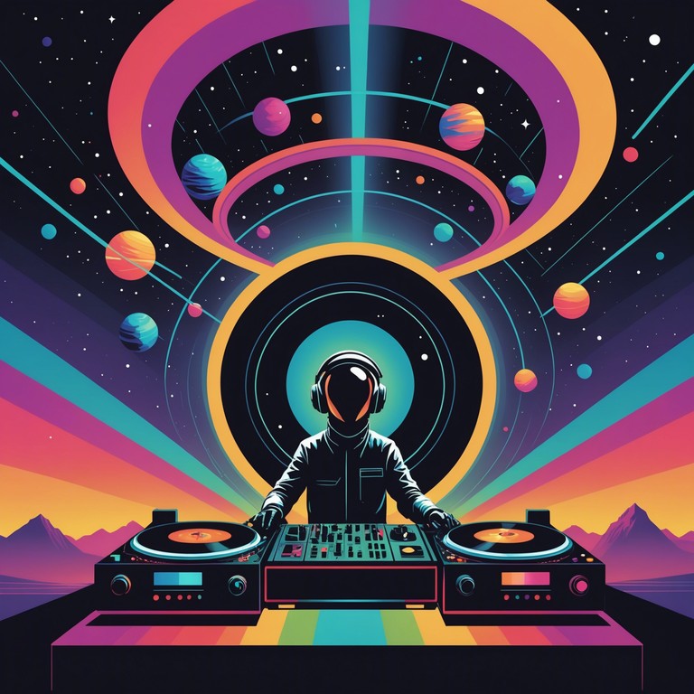 A sonic journey through the cosmos, with pulsating disco beats that make the stars seem closer. Perfect for a vibrant, joyful escape into space.