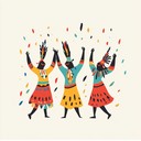 joyful tribal rhythms that uplift and celebrate communal unity.