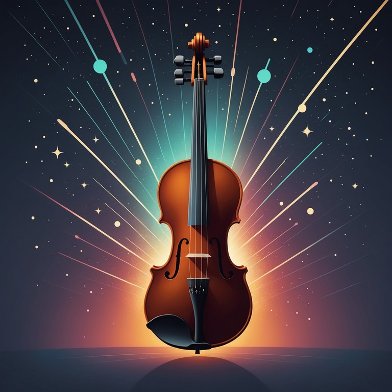 A harmonious journey driven by violin where each note plays like a star in the night sky, leading the listener through constellations and cosmic phenomena with a blend of classical capriccio excitement and tranquil peace.