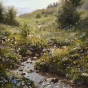 calming folk guitar piece inspired by serene natural scenery
