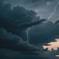 powerful storm sounds mixed with deep beats