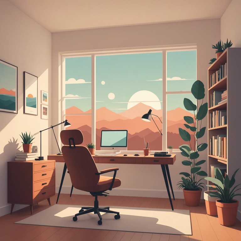 An instrumental track aimed at creating a harmonious work environment that encourages collaboration and peace. Using subtle electronic elements along with piano, it delivers a calm yet uplifting musical experience perfect for modern office spaces.