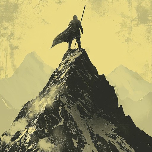 Journey through ancient mythical landscapes with powerful metal riffs, capturing heroic and epic tales. The dynamic shifts enhance the immersive, intense experience.