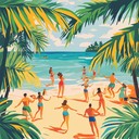 upbeat catchy rhythm evoking happy summer dancing