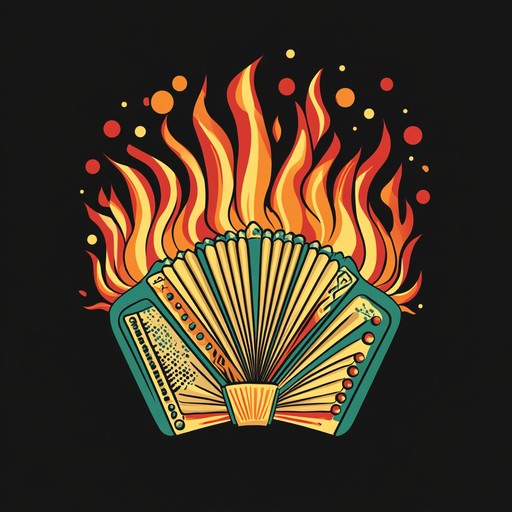 A vibrant instrumental cumbia that blends fiery accordion melodies with pulsating rhythms, evoking the heat of tropical nights and stirring deep emotions of love and desire.