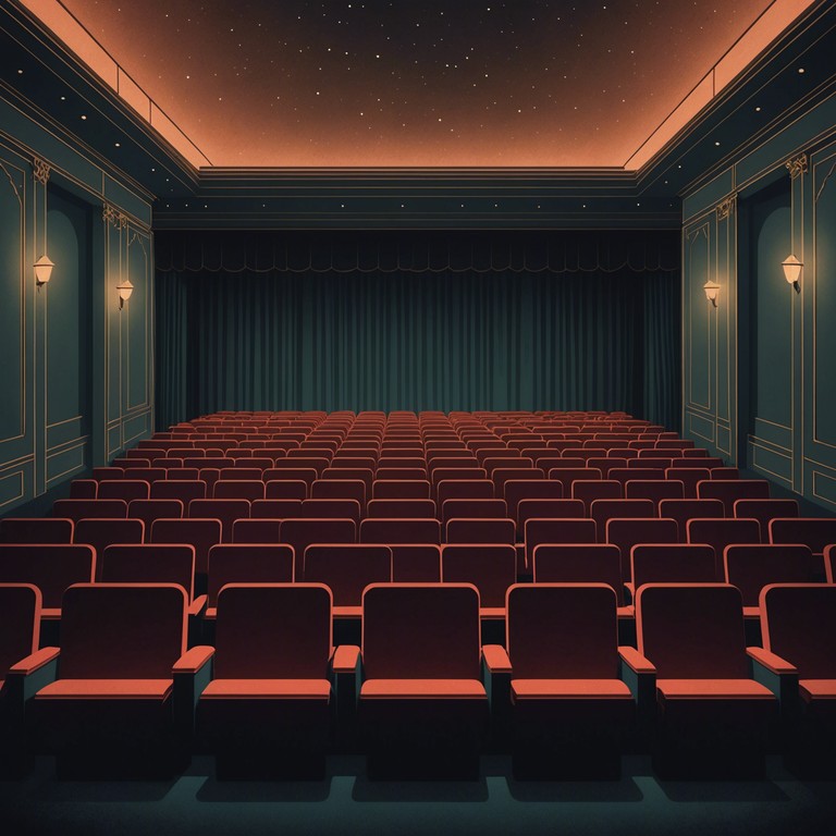 In an old, forsaken theater, notes from a barely tuned piano reverberate, crafting an atmosphere thick with tension and mystery. Each keystroke tells stories of past performances, now overshadowed by the eerie silence and the subtle creak of empty seats. The composition plays with dissonance and scattered rhythms that unsettle yet beckon listeners to explore the shadows further.