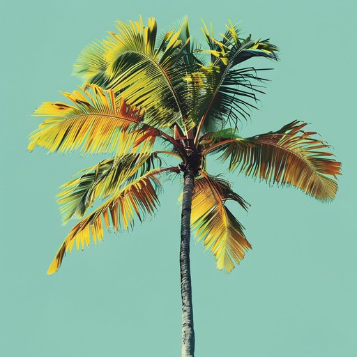 An instrumental track that captures the essence of a sunny caribbean beach, blending traditional calypso rhythms with a modern, upbeat tempo. The melody should feel like a joyous dance under the palm trees, with vivid percussive elements and a lively steel pan leading the melody.