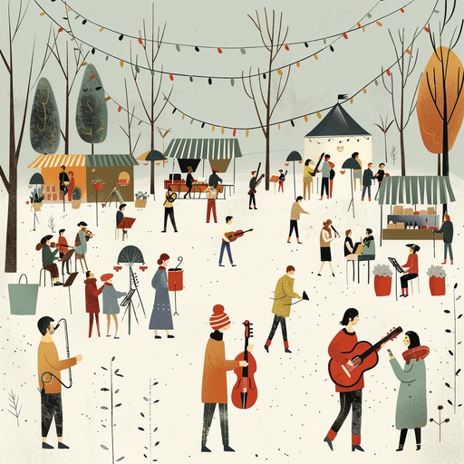 Imagine immersing yourself in a bustling international bazaar where every corner offers a different melody, enriched with contemporary rhythms and traditional touches, encouraging an atmosphere of joy and leisure.