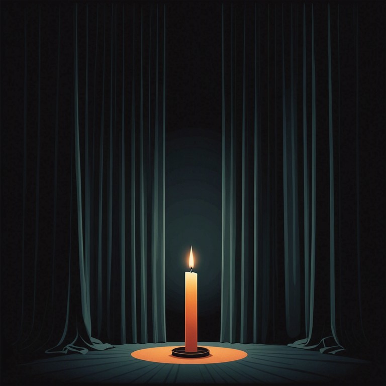 This composition utilizes subtle synthesizer tones to create an atmosphere that is both alluring and slightly unsettling, blending electronic ambience with unexpected sonic flourishes to evoke a sense of secretive whispering in a dim, velvet draped room. The dark, rich textures provide an intimate experience, designed to draw listeners into a world of introspective contemplation and unspoken desires.