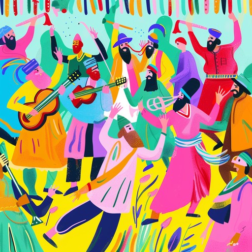 A vibrant and dynamic instrumental tune that fuses traditional klezmer sounds with contemporary energy, making it perfect for any joyous jewish celebration. Featuring clarinet, violin, and accordion, this track is all about spreading joy and getting people to their feet.