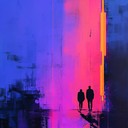 a twilight track with electric 80s synth, layered mystery.