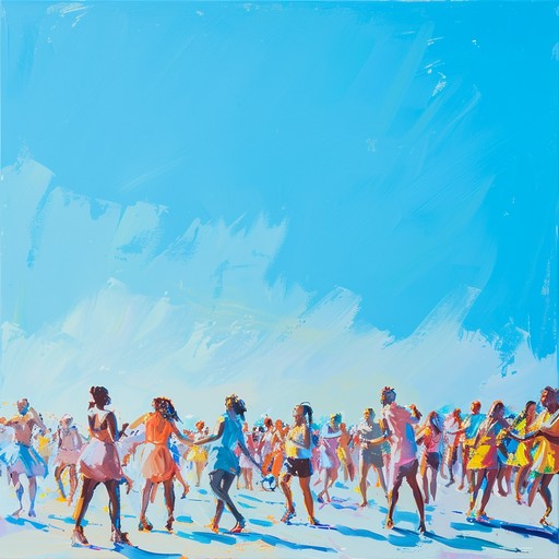 A lively composition featuring bright synthesizer melodies and vibrant rhythms that capture the essence of a sunny day, encouraging dance and celebration.