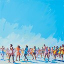 uplifting synth melodies and energetic rhythms for dancing joy