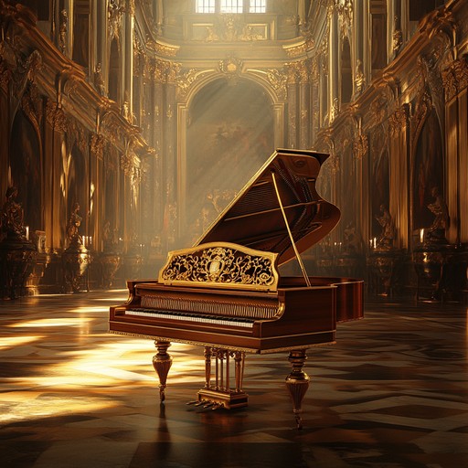 This instrumental baroque piece features a confident harpsichord melody, evoking a sense of inner strength and noble determination. The intricate harpsichord lines weave a tapestry of grandeur and self assuredness, inspiring listeners to embrace their own confidence.