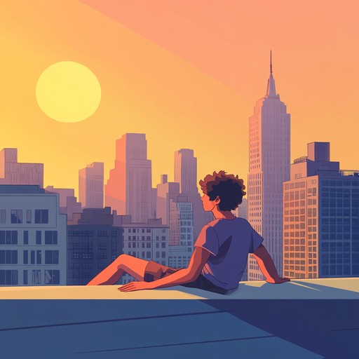 An easygoing instrumental hiphop track featuring mellow beats and smooth melodies, perfect for relaxing and enjoying sunny city days.