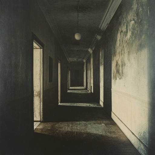 An instrumental track featuring a haunting piano melody that echoes through silent, abandoned rooms, creating a sinister and uneasy atmosphere.