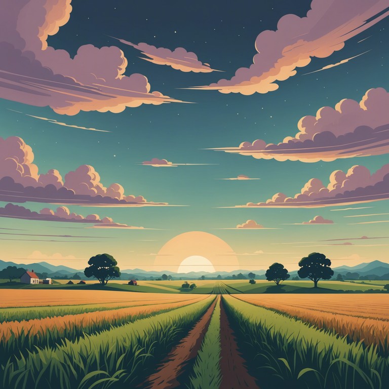 Crafted to resonate with the heartstrings of its audience, this song utilizes the tender plucks of an acoustic guitar to score the serene pastoral scenes, reminiscent of a simpler time and place. Ideal for bouts of contemplation and for inducing a sense of calm rusticity.