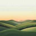 a gentle instrumental evoking a peaceful sunrise over nature