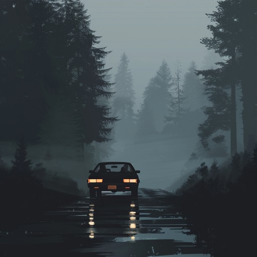 A slow, atmospheric phonk track with a melancholic vibe, perfect for a late-night drive through the city streets. The track features a heavy, distorted bassline, crisp drum loops, and ethereal synth pads that create a dreamy, introspective mood. The occasional vinyl crackle and distant police sirens add to the urban ambiance.