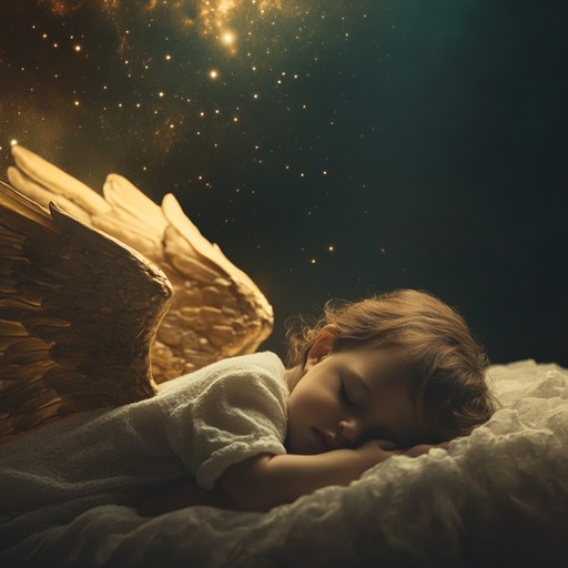 An instrumental lullaby that uses harp melodies to create a serene and spiritual atmosphere, helping the listener drift peacefully into sleep under the gentle embrace of angelic harmonies.