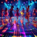 expressing pure freedom with dancing, boundless joy through beats