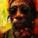 slow tempo dub reggae instrumental with heavy bass and echoing snares