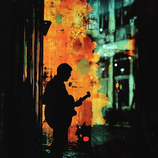 A dark instrumental samba that combines traditional brazilian percussion with edgy electric guitar riffs, capturing the essence of urban nightlife and unrest.