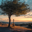 instrumental piece reflecting serenity and pride of one's country