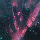 intense synthwave track evoking a chase through cyberpunk city.