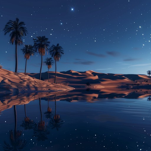 Experience a serene middle eastern night through gentle oud melodies and ambient soundscapes, creating a perfect backdrop for relaxation and meditation.