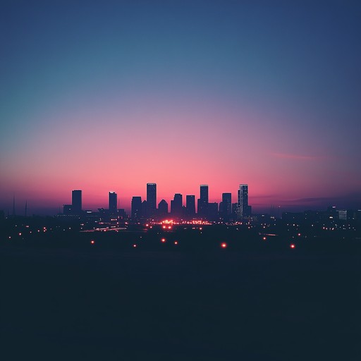 In this track, witness a musical embodiment of an urban sunset transforming into a vibrant, neon lit nightlife. Deep tones of a synthesizer overlay smooth rhythms creating a soundscape that resonates with the pulsating life of a city dusk.