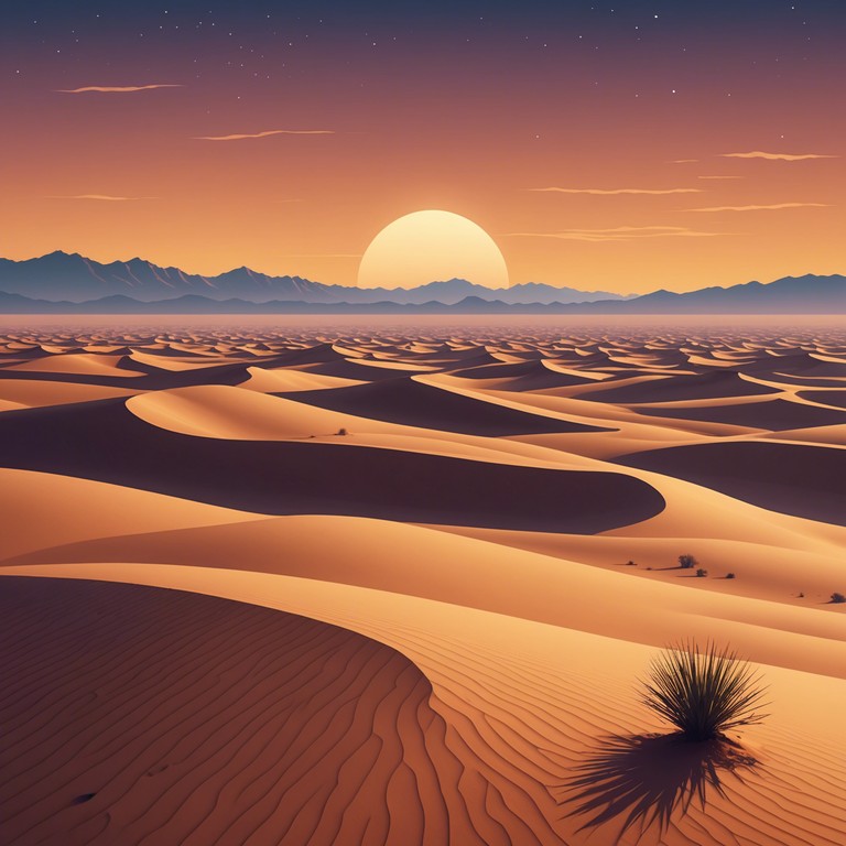 This track combines traditional middle eastern instruments with a psychedelic twist, creating an auditory journey through vibrant desert landscapes and mirage like soundscapes. The music progresses with an otherworldly feel, blending ancient tones with modern electronic effects to transport the listener to a place where time stands still and the air vibrates with mysticism