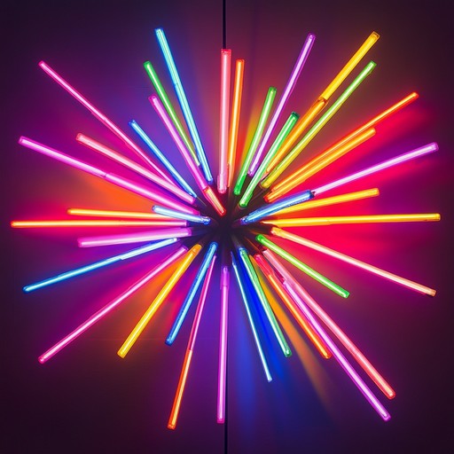 Experience an electrifying journey through a neon lit digital realm with high energy, glitchy beats and vibrant, chaotic synth melodies that mesmerize and invigorate the senses