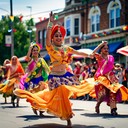 intense salsa rhythms with energetic street festival vibes