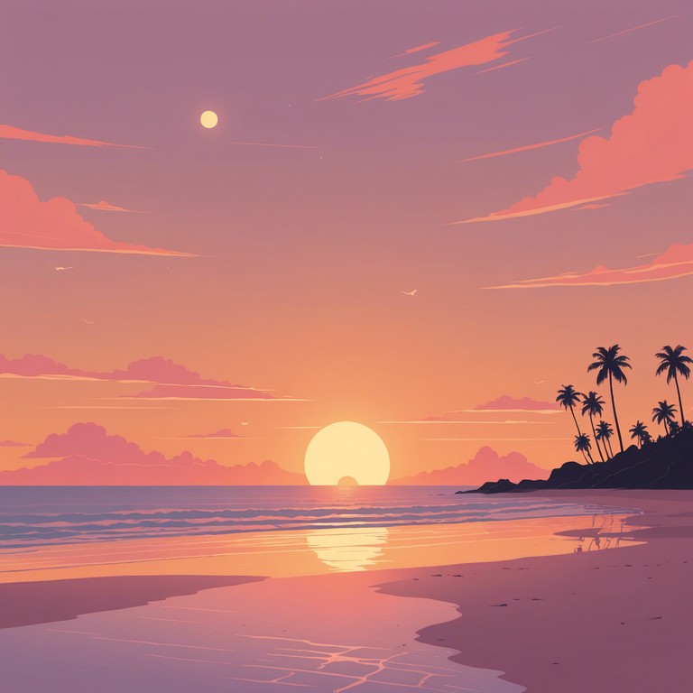 Imagine standing at the shoreline as the sunset casts a golden glow, and gentle waves lap at your feet. In this scene, a soft electronic melody harmonizes with the rhythm of the ocean, creating a serene auditory escape. This chillwave track invites listeners to lose themselves in a soothing landscape of delicate synths and ambient textures.