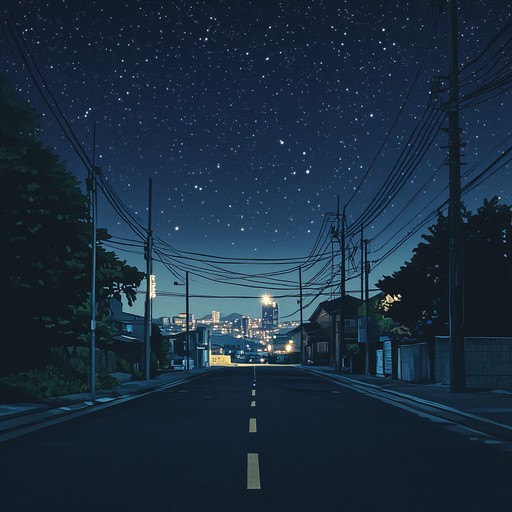 This instrumental evokes the melancholic beauty of a solitary stroll through a city at night, blending smooth saxophone tones with gentle synth pads.