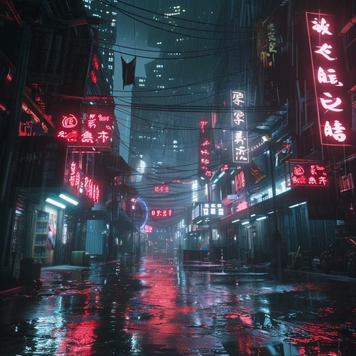 Experience the thrill of a heart pounding chase through a neon lit, dystopian future city. Pulsating synths and driving beats create a high energy atmosphere, perfect for action packed scenes in futuristic settings.