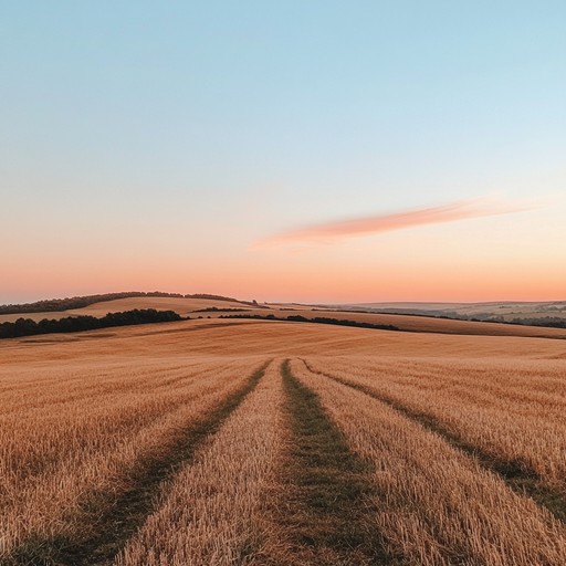 An instrumental country piece that paints the serenity of rural landscapes at dusk, with soothing acoustic guitar melodies resonating with the fading light of day.