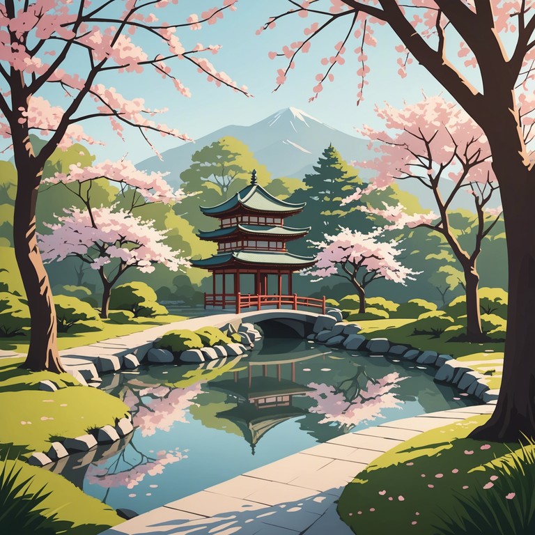 This track captures the serene mood of a quiet afternoon in japan during cherry blossom season. The gentle plucking of strings complements a soothing melody that echoes the peacefulness and temporary nature of blooming sakura. An ideal backdrop for reflecting or studying