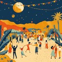 uplifting middle eastern rhythms with vibrant, festive melodies.