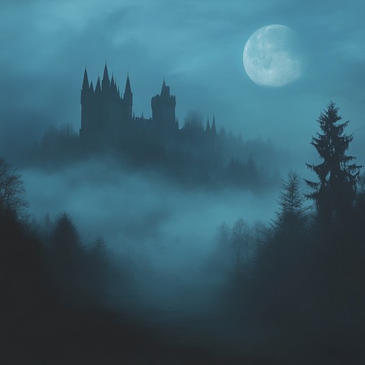 An evocative troubadour lament that captures the eerie ambience of a moonlit forest with melancholic lute melodies, transporting the listener to a haunting medieval era